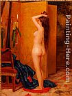 Famous Bath Paintings - Girl after bath
